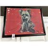 Image 1 : Framed Terrier Wall Art Signed Data