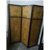 Image 1 : Floral and Bird Motif 4 Panel Privacy Screen