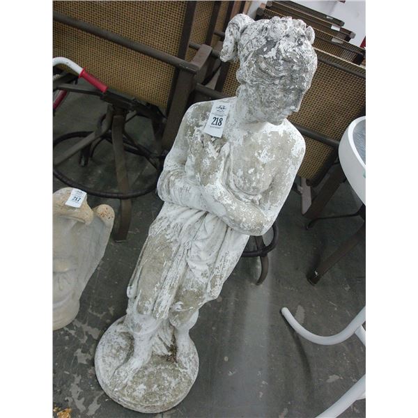 4'  Concrete Greek Goddess Garden Statuary