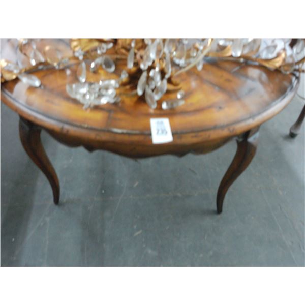 Ornate Round Queen Anne Coffee Table