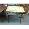 Image 1 : Floral/Bird Motif Patio Side Table