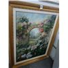 Image 1 : Floral Garden Arch Oil On Canvas Wall Art - 36  X  40
