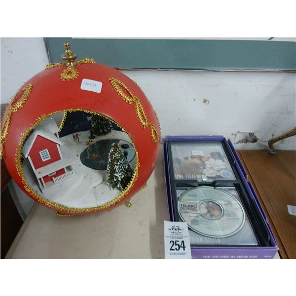 Christmas Ornament, Ice Skating Scene w/CD Music