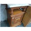 Image 2 : Marble Top  End Table Cabinet