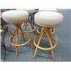 Image 2 : Rattan Padded Bar Stools - Set of 4