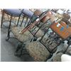 Image 1 : Ornate Metal w/Wood Trim Padded Chairs - Set of 4