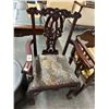 Image 1 : Ornately Carved Padded Armchair