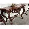 Image 2 : Ornately Carved Berry Trim Cherry Hall Table