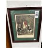 Image 1 : Framed Wall Art Morning Going To Cover Artist Signed - 15  X  20