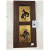 Image 1 : Framed Cowboy Wall Art - Signed Miller