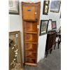 Image 1 : Pine Corner Shelf w/Cabinet