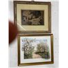 Image 1 : Framed Cherub and Country Scene Art - 2