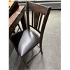 Image 2 : Dark Oak High Bar Table w/2 Padded Stools