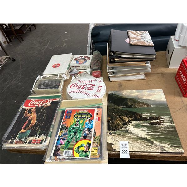 Coca Cola Collectibles w/Comics, Albums