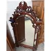 Image 1 : Ornately Carved Cherry Mirror - No Shipping