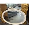 Image 1 : Bone Framed Oval Wall Mirror - No Shipping