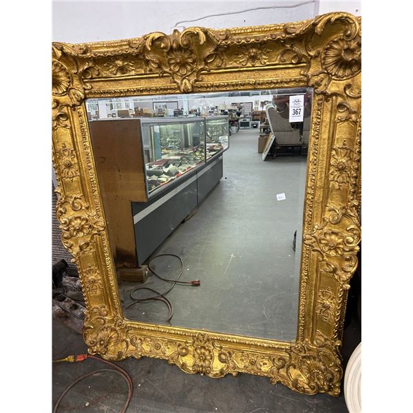 Orntely Framed Gold Guild Beveled Mirror - 36  X  40  - No Shipping