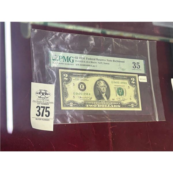 $2  1976 Federal Reserve Note