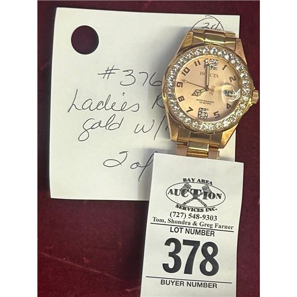 Invicta Watch  # 37698  Ladie's Rosegold