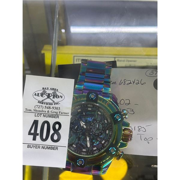 Invicta Watch # 25185 Iridescent Band w/Mop Face Reserve Collection