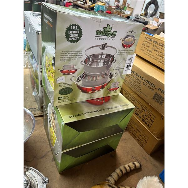 Nutri Grill Steamer Attachements - 3 Cases