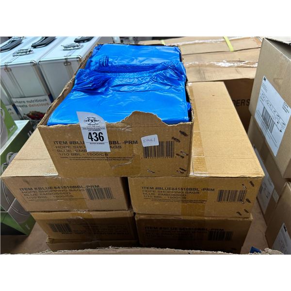 7-Blue and Bosch Shopping Bags - Case - 7 X $