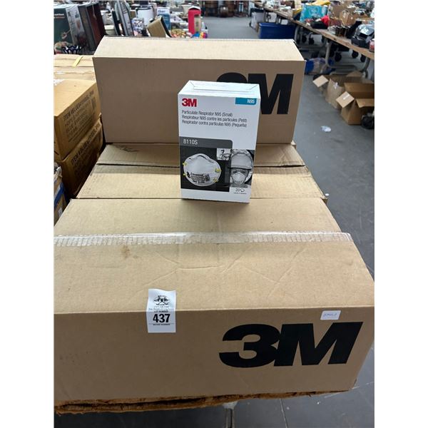 4-3M Respirator Masks - Case of 160 - 4 X $