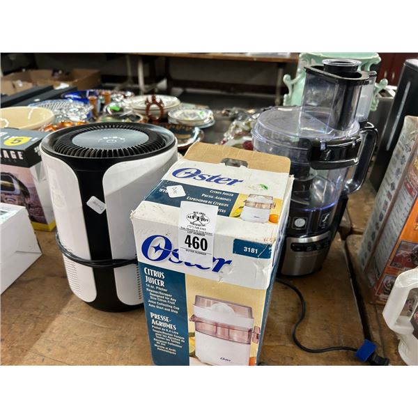 Citrus Juicer, Food Processor, Air Purifier