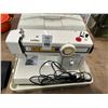 Image 1 : White Sewing Machine w/Case