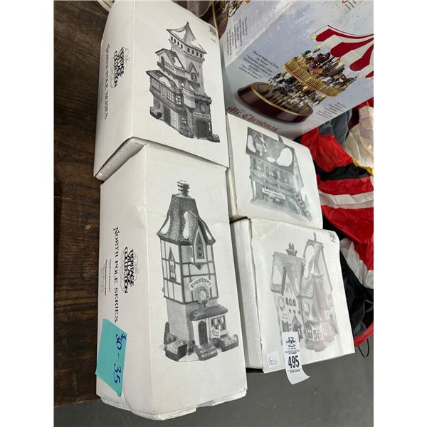 4-Dept. 56 Heritage Village Collector Houses - 4 X $
