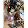 Image 2 : Brass Candlesticks, Decoy Dusk, Plush Bears, Spice Cabinet, Anniversary Clock