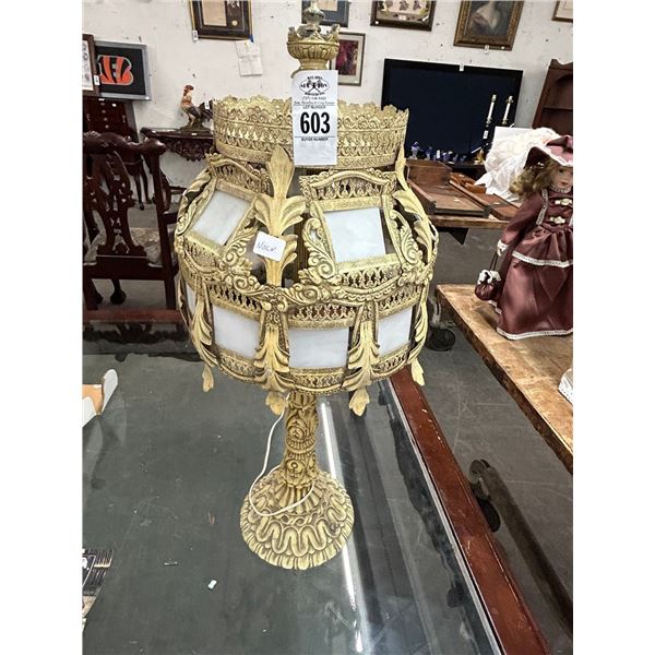 Unique Cast Metal Lamp