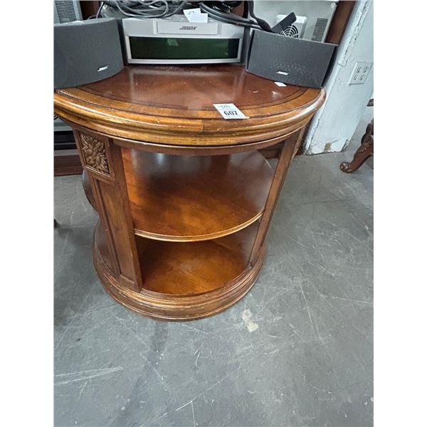 Burl 3 Tier Round Table