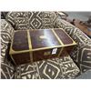 Image 2 : Brass Trim Small Travel Trunk