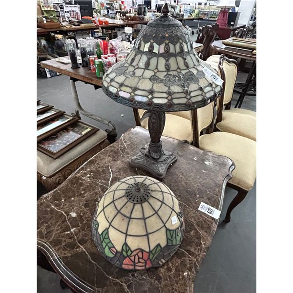 Ornate Claw Foot Queen Anne Marbletop End Table