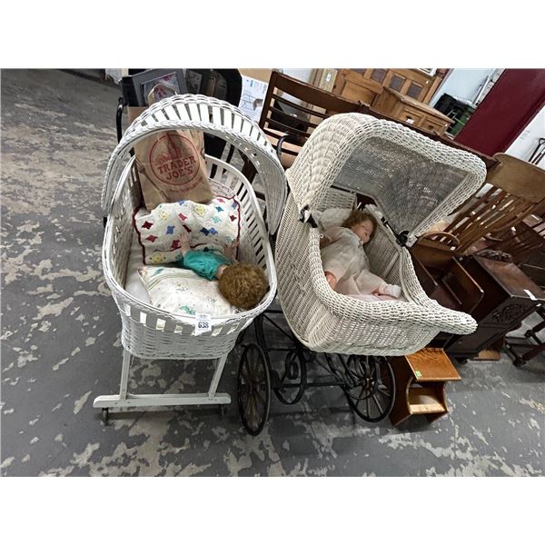 Basisnet, Antique Stroller w/Dolls