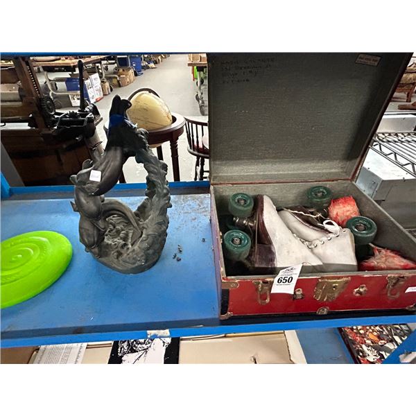 Vintage Roller Skates, Frisbee