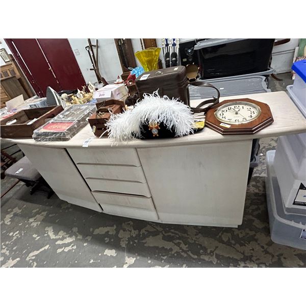 Whitewash Contemporary Server Cabinet
