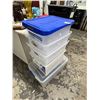 Image 1 : Plastic Storage Containers w/Lids - 5