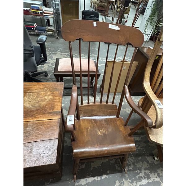 Old Spindle Back Rocker