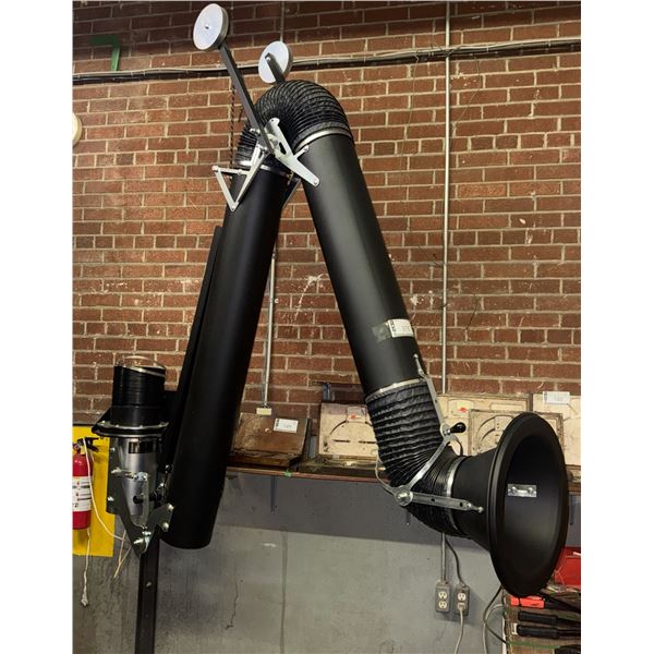 FLEX AIR ARM 8"x10' AVEC WALLMOUNT