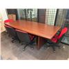 Image 2 : TABLE DE CONFÉRENCE AVEC 5 CHAISES ROUGE