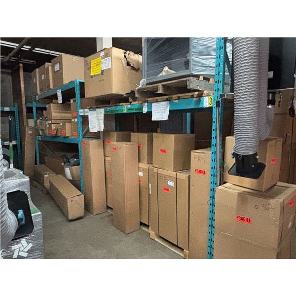 SECTION DE RACKING: UPRIGHTS (8'x3') CROSS BEAMS (9'x4")