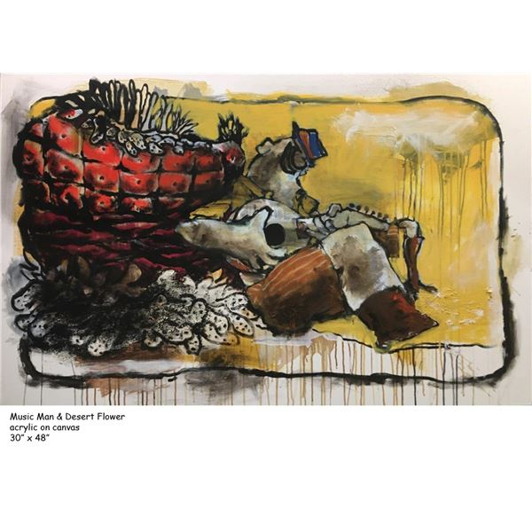 Music Man & Desert Flower by Stephen Holland ORIGINAL