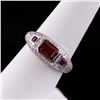 Image 3 : 1.34 ctw Ruby and 0.85 ctw Diamond Platinum Ring