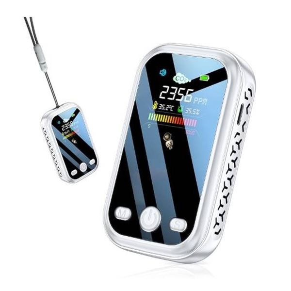 HakinaKu D6 Mini Carbon Monoxide Detector with Temperature and Humidity Sensors