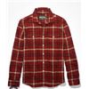 Image 1 : Wind River Heritage Red Plaid Flannel Shirt, 2XL/2TG, Stretch Extendible