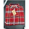Image 2 : Wind River Heritage Red Plaid Flannel Shirt, 2XL/2TG, Stretch Extendible