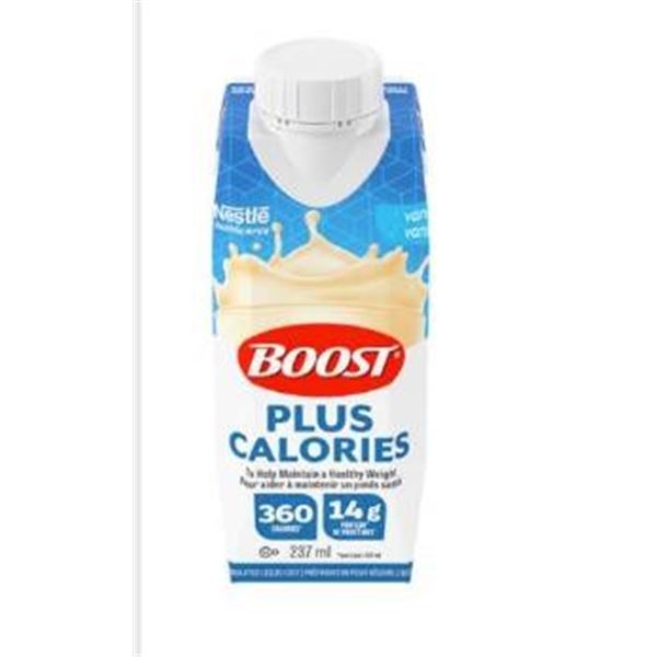 Nestle Boost Plus Calories Vanilla 6 x 237 mL Nutritional Drinks
