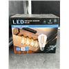 Image 2 : LED Edison Bulb 60W Equivalent, ST58 Non-Dimmable, 6W, 6-Pack